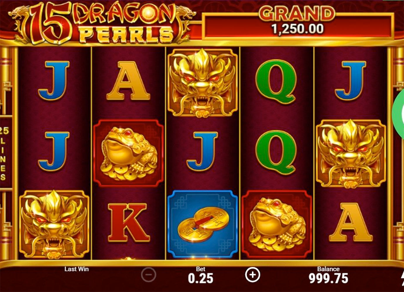15 Dragon Pearls: Hold and Win		 		Pokie